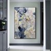 Flowery Dreams-abstract Flower Oil Painting for Modern Minimalist Interiors