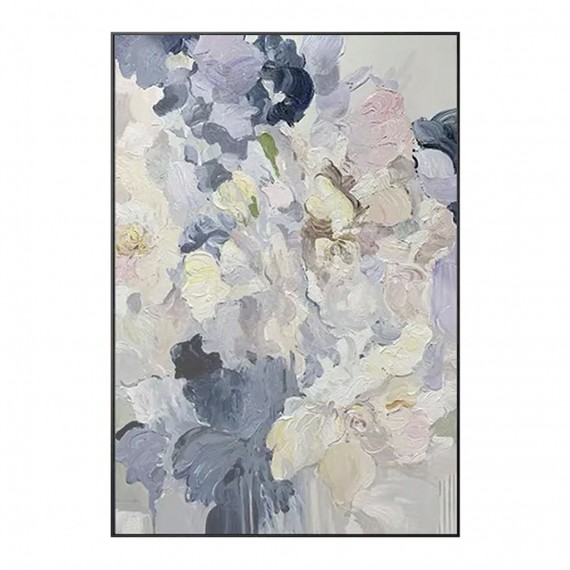 Flowery Dreams-abstract Flower Oil Painting for Modern Minimalist Interiors