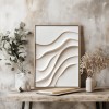 Flowing Serenity-Original Textured Painting | Minimalist Wall Art on Canvas for Home Decor