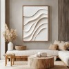 Flowing Serenity-Original Textured Painting | Minimalist Wall Art on Canvas for Home Decor
