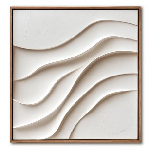 Flowing Serenity-Original Textured Painting | Minimalist Wall Art on Canvas for Home Decor
