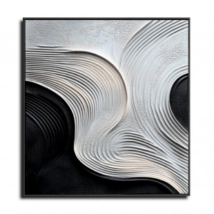 Flowing Silhouettes-abstract Sculpture Painting for Modern Minimalist Interiors