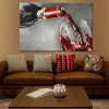 Flowing Wine Artwork: Realistic Oil Painting of Pouring from Bottle to Glass