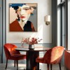 Fragmented Gaze – abstract Woman Portrait Oil Painting on Canvas