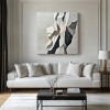 Geometric Grace: Geometric abstract Wall Art in Black, White & Grey - Textured Minimalist Decor for Modern Interiors