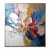 Gilded Bloom- Textured abstract Floral Oil Painting with Gold Accents, Framed Square Wall Art for Living Room & Bedroom Decor