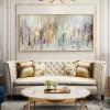 Gold Rush-Luxury Metallic abstract Canvas Art for Modern Decor