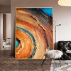 Gold and Jade-Large abstract Painting with Gold & Jade Tones for Living Rooms