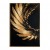 Golden Arc: Impasto Black Gold abstract Wall Art - Modern Decor for Chic Homes