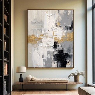 Golden Balance: abstract Art