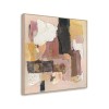 Golden Blush – Textured abstract Collage Painting on Canvas