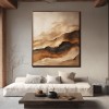 Golden Horizon-Textured abstract Landscape Painting for Modern Decor