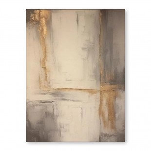 Golden Passage – abstract Textured Painting in Beige and Gray Tones