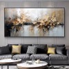 Golden Reverie-Hand-Painted Textured abstract Gold Painting for Modern Home Decor