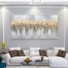 Golden Symphony-Textured abstract Canvas Painting in Gold & Gray for Modern Interiors