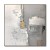 Golden Veil: Minimalist abstract Wall Art in Grey, White & Gold - Textured Decor, Elegant Accent for Modern Luxury Homes