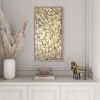 Golden Veil-Textured Gold abstract Oil Painting | Vertical Luxury Canvas Art