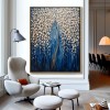 Golden Willow - Textured abstract tree Oil Painting