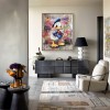 Graffiti Commander – Colorful Cartoon Duck Wall Art Pop Street Canvas Painting