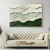 Green Textured abstract Oil Painting for Modern Minimalist Decor
