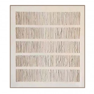 Harmony Stripes-Wabi sabi abstract Textured Canvas Painting for Modern Interiors