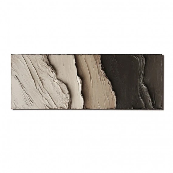 Harmony in Motion-abstract Textured Oil Painting on Canvas for Modern Interiors
