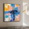 Hazy Colors-abstract Color Block Canvas Art - Unique Statement Piece for Home Decor