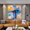 Hazy Colors-abstract Color Block Canvas Art - Unique Statement Piece for Home Decor