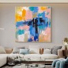 Hazy Colors-abstract Color Block Canvas Art - Unique Statement Piece for Home Decor