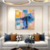 Hazy Colors-abstract Color Block Canvas Art - Unique Statement Piece for Home Decor
