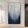 Heaven Sky-Minimalist abstract Oil Painting with Soft Cascading Texture