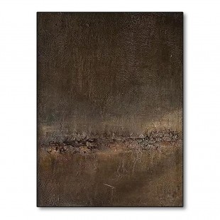 Inner Horizon – Textured abstract Wall Art with Meditative Depth