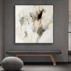 Ivory Sand-Neutral abstract Textured Canvas Painting for Modern & Minimalist Interiors