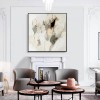 Ivory Sand-Neutral abstract Textured Canvas Painting for Modern & Minimalist Interiors