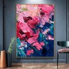 Kiss of Spring-abstract Pastel Painting | Textured Hand-Painted Wall Art for Modern Decor