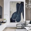 Large abstract Nude Figure Canvas Art - Modern Minimalist Painting