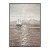 Lonely Sailor: Impasto Black Brown Seascape Art - Sailing Boat Decor for Modern Homes