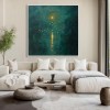 Luminous Depth – abstract Textured Oil Painting