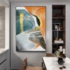 Marbled-Contemporary Geometric Wall Art - Minimalist Home Decor Painting