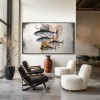 Market Sink — Tuna Fish Wall Art, Industrial Kitchen Canvas, Textured Oil Painting