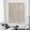 Minimalist White Relief Painting-Wabi sabi Textured abstract Wall Art for Modern Decor