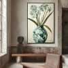 Mint Bloom - Textured Flower Vase Painting Hand-Painted Green Orchid Wall Art
