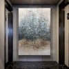 Modern Raining Textured abstract Painting for Contemporary Home Decor