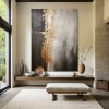 Modern abstract Textured Wall Art -Urban Radiance Luxury Painting for Living Room