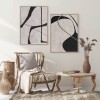 Monochrome Harmony-Original Minimalist Wabi sabi abstract Oil Painting for Modern Decor