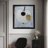 Mooncore Apple - Minimalist abstract Apple Painting Modern Geometric Wall Art