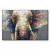Mother Elephant-Colorful abstract Elephant Oil Painting | Textured Wildlife Wall Art