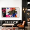 Neon Depth — abstract Fish Expressionist Oil Painting, Bold Textured Wall Art