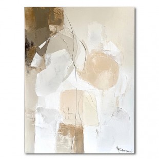 Neutral Large Textured abstract Artwork - Chic Minimalist Wall Decor for Modern Interiors