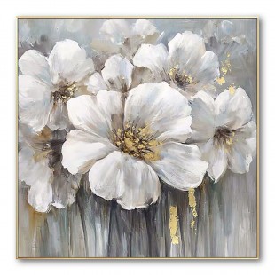 Nimbus-Modern abstract Floral Oil Painting on Canvas for Luxury Decor